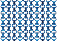 Cavo Mesh Screen Curtain Blue Color della decorazione del collegamento a catena della lega di alluminio