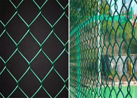 9 Gauge Green Chain Link Fence forma di buco di diamante