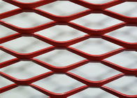 maglia del passaggio pedonale del metallo ampliata foro del diamante di colore rosso di dimensione di 550mm