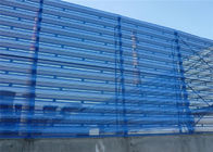 Pannelli rivestiti della protezione frangivento del PVC dell'acciaio perforato, validità lunga dell'anti del vento rete della polvere