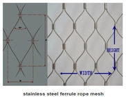 Tipo inanellato maglia per sicurezza, reticolato della corda dell'acciaio inossidabile del cavo metallico