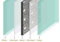 rete metallica decorativa dello strato intermedio di vetro di spessore di 22mm