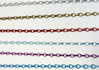 Colora il cavo decorativo Mesh Aluminium Chain Strip Curtain 0.8kg di 1.5mm
