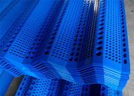Tre rete blu di punta della rottura della polvere di carbone del vento di Panels 900mm del recinto della protezione frangivento