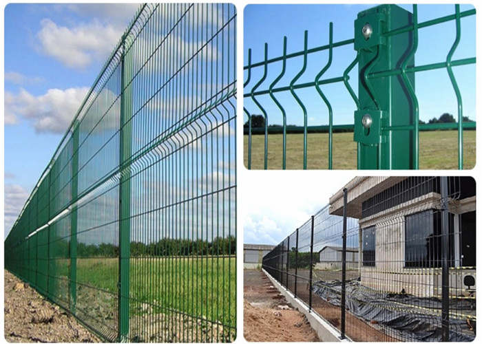 il PVC verde di 4mm ha ricoperto il cavo saldato Mesh Fence For Park/giardino/la sicurezza campo sportivo