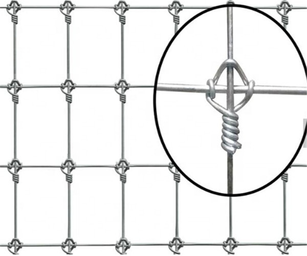 Filo di acciaio ad alto tenore di carbonio 2mm Dia Fixed Knot Fence
