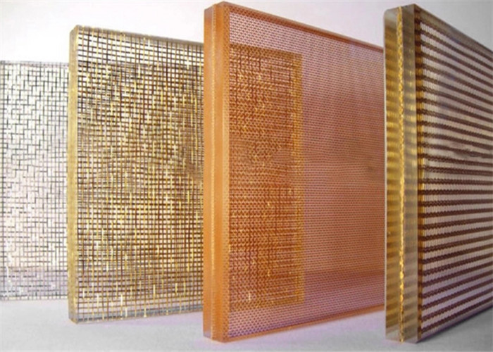 rete metallica decorativa dello strato intermedio di vetro di spessore di 22mm