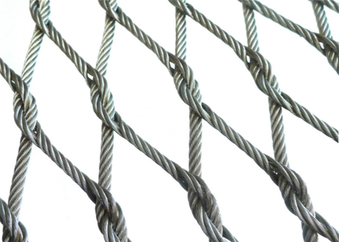 7 maglia annodata ad alta resistenza 316 del cavo metallico di acciaio inossidabile del × 19