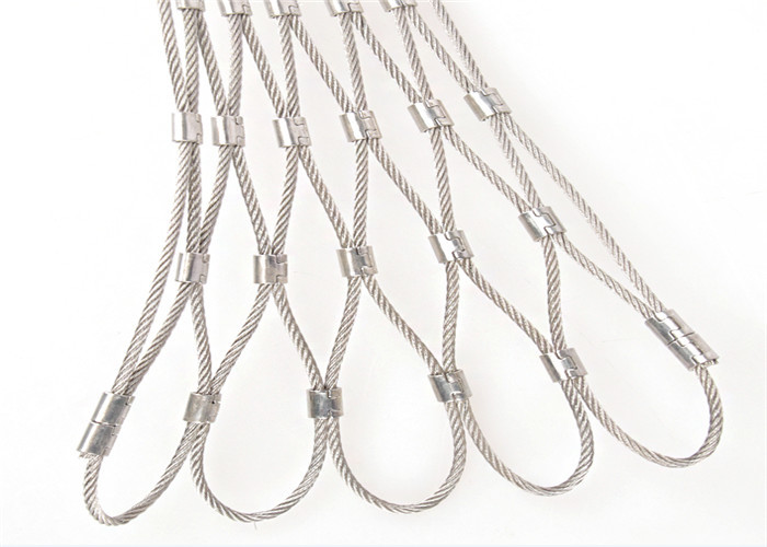 Tipo aperto × 19 del puntale di Mesh Cable Safety Net 7 del cavo metallico di Ss316