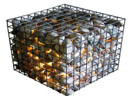 50x100mm Gabbia in pietra con scatola in gabbione saldata galvanizzata con rete di apertura