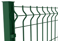 3 Pieghe 3d Fence a maglia di filo curvo verde Pvc rivestito Saldato