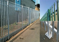 Mercato europeo Recinzione di alto livello di sicurezza per recinzioni di palisadi 2 mm spessore Rivestimento in polvere