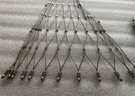 Dimensione del foro 25 mm Rope Mesh in acciaio inossidabile 2,5 mm Diametro Ss 316