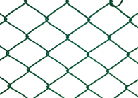 2 pollici * 2 pollici Galvanizzato Catena di filo di recinzione Diamante buco verde Pvc rivestito