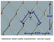 OEM 7 * maglia del cavo metallico tessuta 7 dell'acciaio inossidabile per la decorazione globale e la protezione