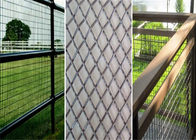 Uso della recinzione di sicurezza del parco in rete metallica aggraffata zincata da 2,5 m