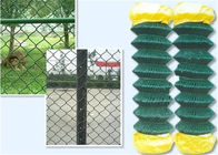 3.5mm 6 Ft X PVC di Animal Protection Green del recinto del collegamento a catena da 50 Ft hanno ricoperto