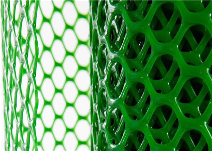 Maglia di plastica del foro esagonale che cattura con la rete resistenza UV di colore verde per l'avicoltura