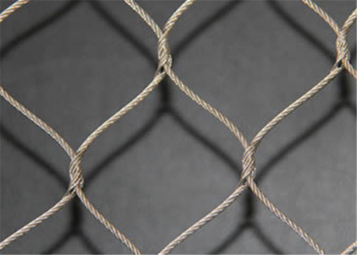 Maglia ad alta resistenza del cavo metallico di forza ss, rete della corda dell'acciaio inossidabile di sicurezza