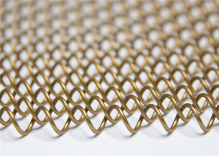 Cavo decorativo flessibile Mesh Curtains del metallo 8x8mm del collegamento a catena dell'oro